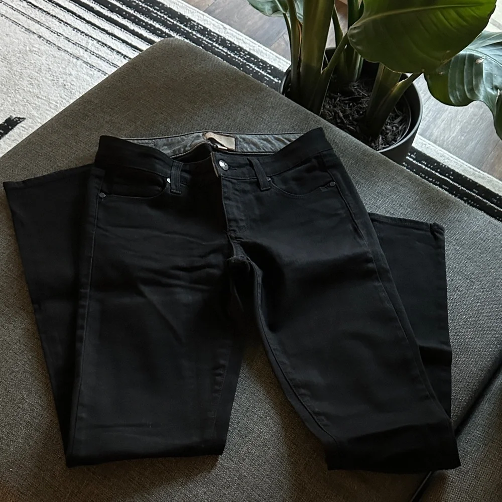 Paige Classic Black Women's Skinny Jeans - Picture 2 of 6